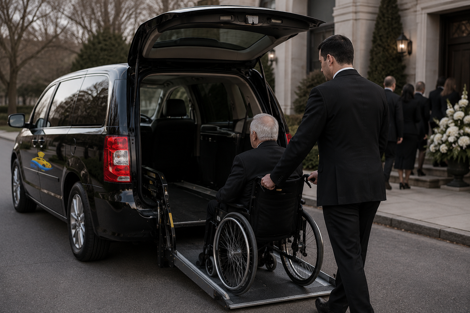 Assisted Arrival at the Memorial Entrance